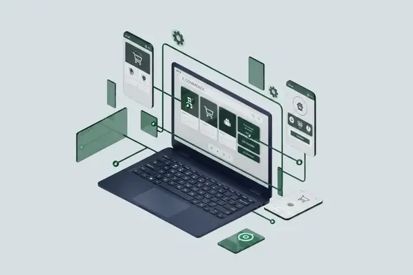 AI Digital Marketing Illustration