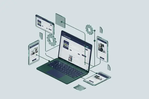 Agriculture and Farming Digital Marketing Illustration