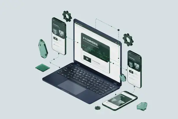 Automotive Industry Digital Marketing Illustration