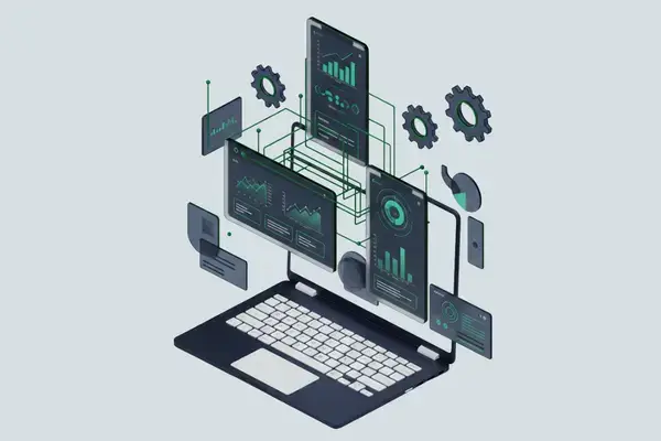 Banking and Finance Digital Marketing Illustration