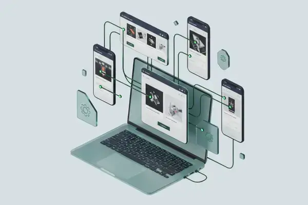 Beauty and Personal Care Digital Marketing Illustration