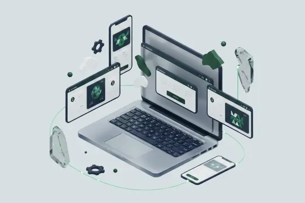 Corporate Website Design and Development in Pakistan Illustration