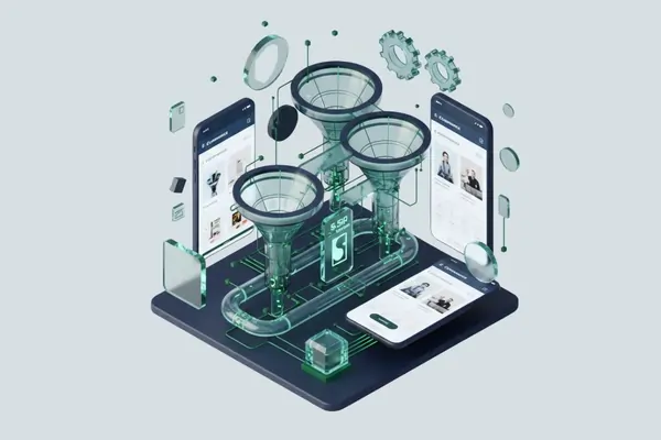 Packaging Industry Digital Marketing Illustration