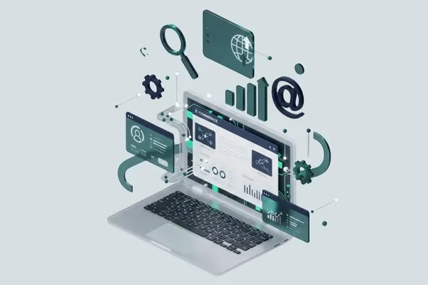 Real Estate Digital Marketing Illustration