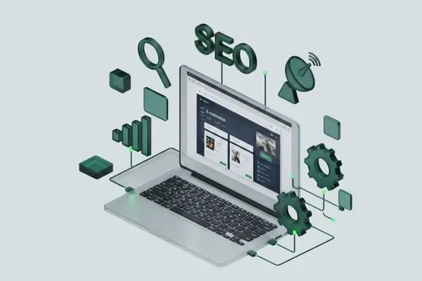 SaaS Industry Digital Marketing Illustration