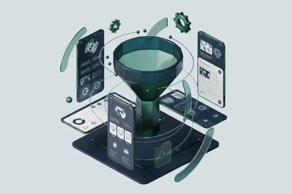 Social Media Brand Management Illustration